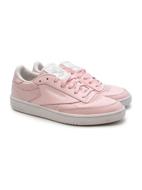 Reebok pink leather Classics low top trainers