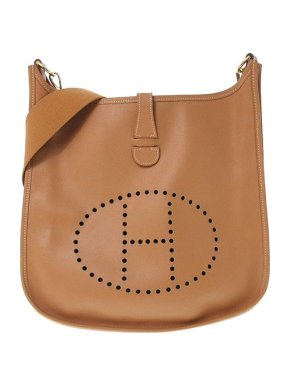 Hermes gold Epsom leather Evelyne GM bag GHW
