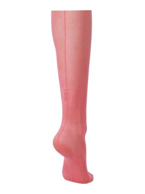Burberry Pink Seamed Monogram Tights