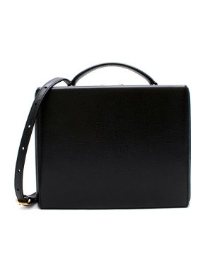 Mark Cross Black Saffiano Grace Box Bag