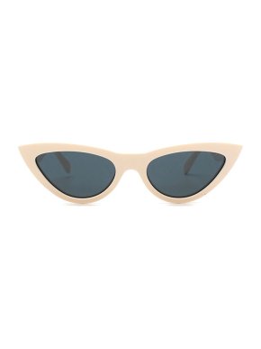 Celine beige acetate cat eye sunglasses
