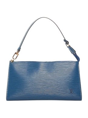 Louis Vuitton vintage blue Epi leather Pochette Accessoires bag