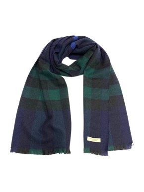 Burberry Cashmere & Wool Check Scarf