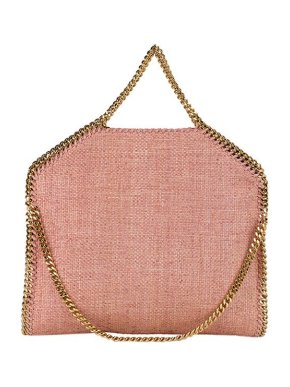 Stella McCartney pink boucle Falabella tote bag