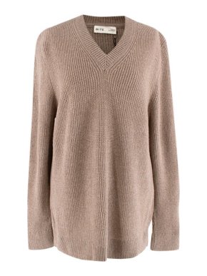 Bite Beige Melange Heavy Cashmere Jumper