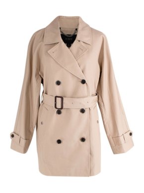 J Crew Vintage Cotton Camel Short Trench Coat