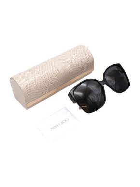 Jimmy Choo Black Noemi Embellished Sunglasses