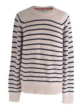 Brora x Willow Crossley Swan & French Navy Knitted Jumper