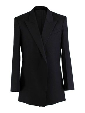 Ami Black Longline Tailored Jacket