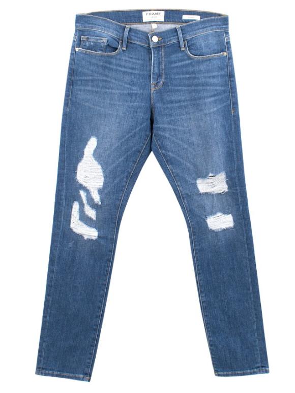 Frame Le Garcon Blue Skinny Jeans