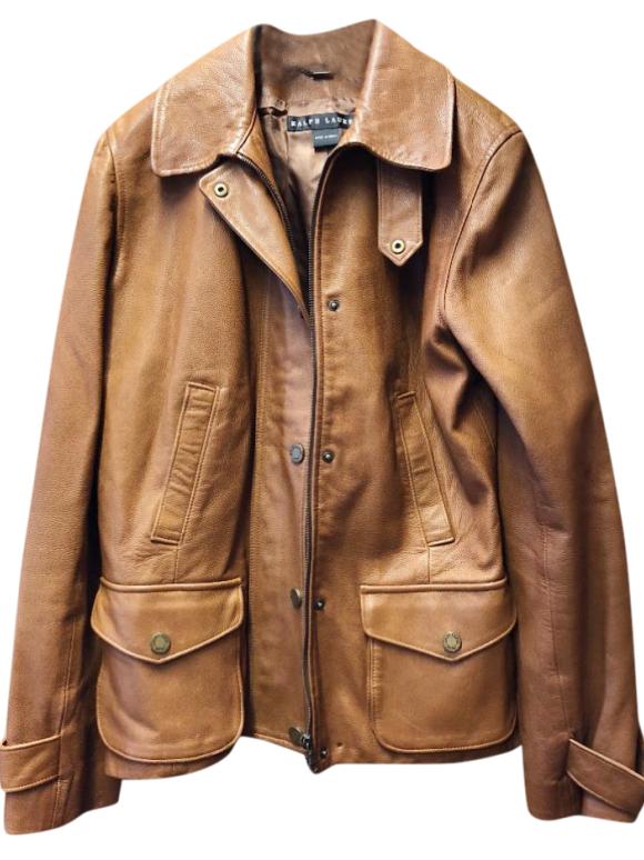 Ralph Lauren Tan Leather jacket