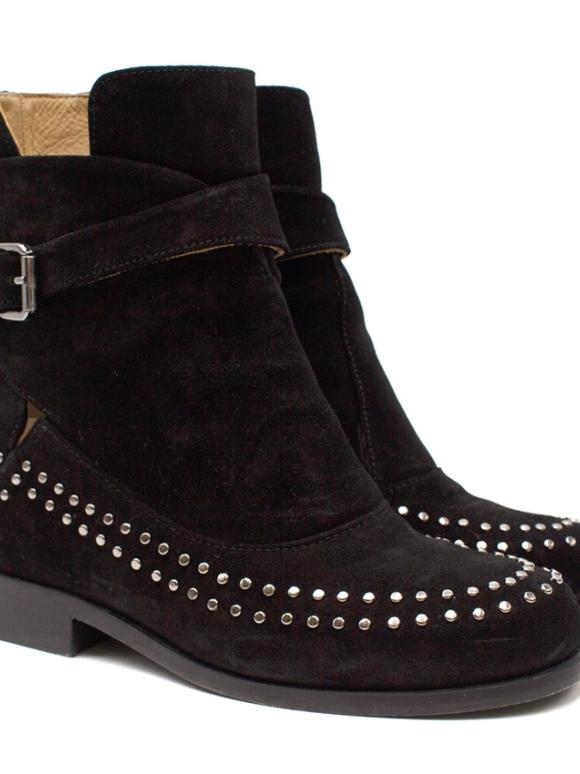 Thakoon Addition Black Suede Studded Fiona2 Boots