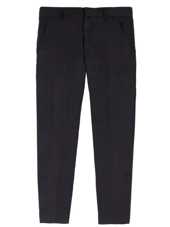 Haider Ackermann Black Silky Cropped Trousers