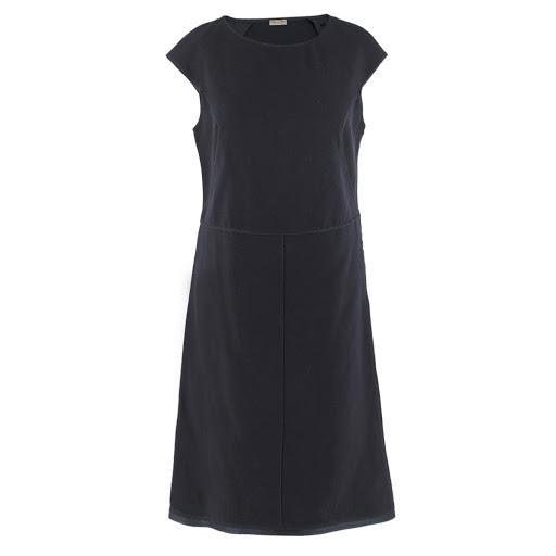 Bottega Veneta Navy Fitted Shift Dress