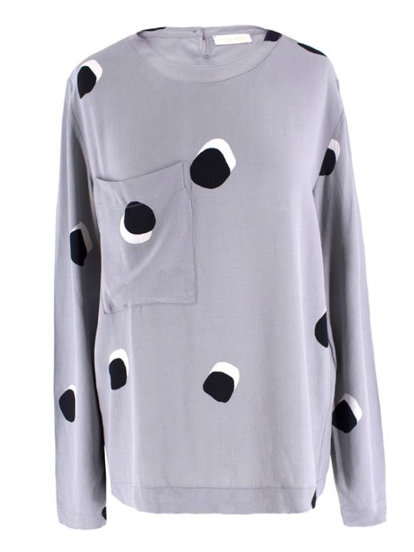 Stine Goya Grey Long-Sleeved Top