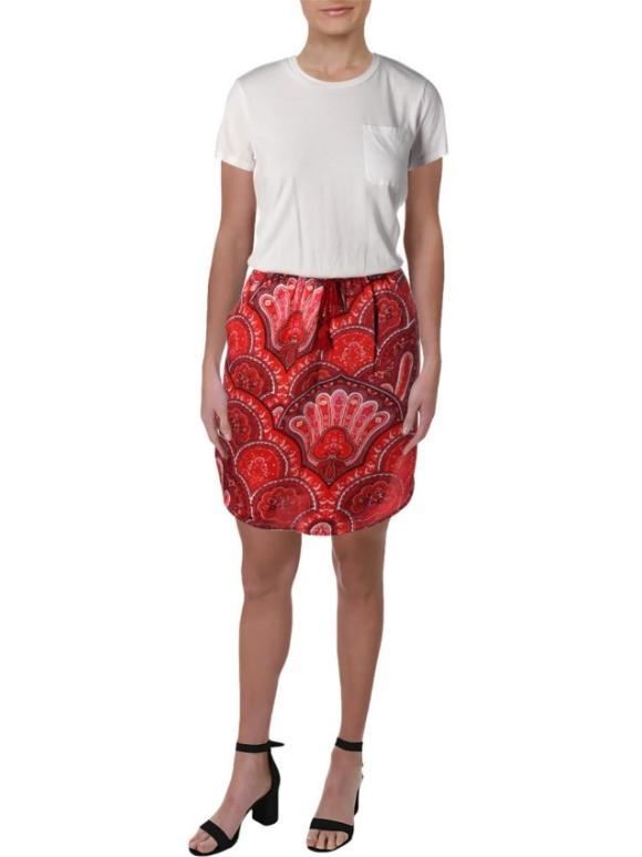 Lauren Ralph Lauren Marlana Mixed Media Paisley Print Shirtdress