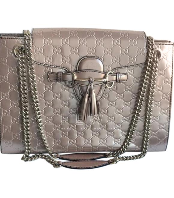 Gucci Guccissimo Emily Patent Leather Shoulder bag