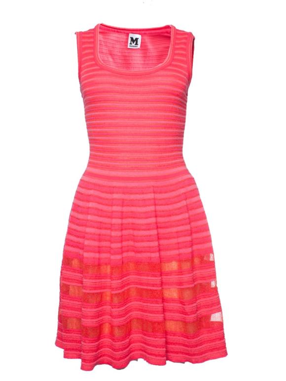 Missoni pink striped lurex dress