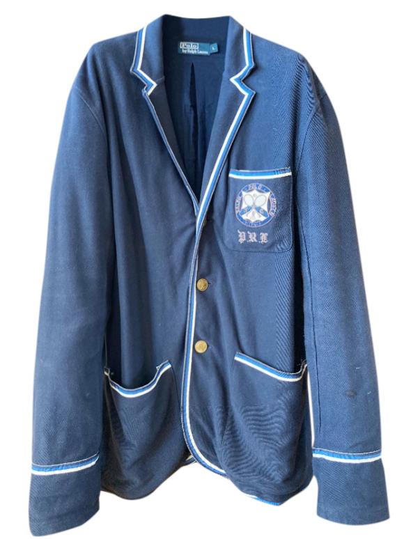 Polo Ralph Lauren Navy Embroidered Jersey Jacket