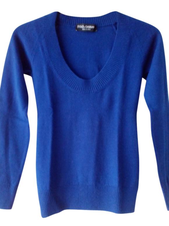 Dolce & Gabbana Blue Wool Jumper