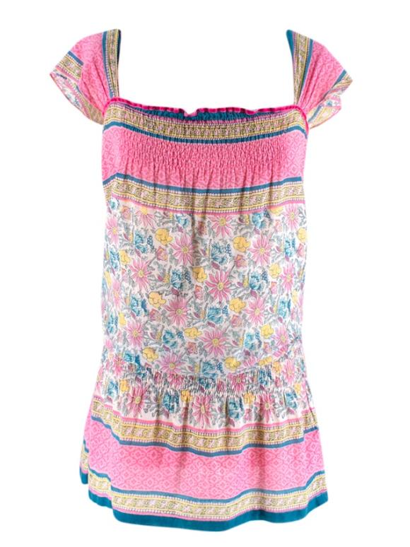 Lolita Jaca St Barth Floral Print Top