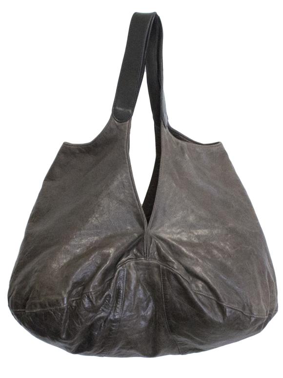 Zero + Maria Cornejo brown leather handbag