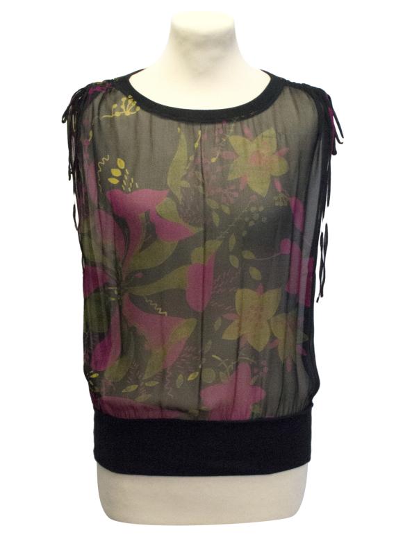 Sophia Malig sheer floral top