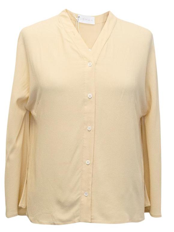 Osman Beige long sleeve blouse