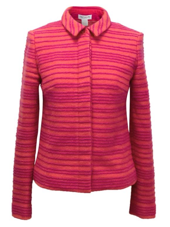 Guy Laroche Striped Wool Jacket