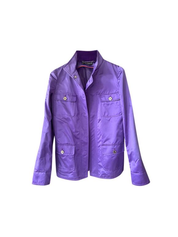 Dolce & Gabbana Purple Silk Jacket