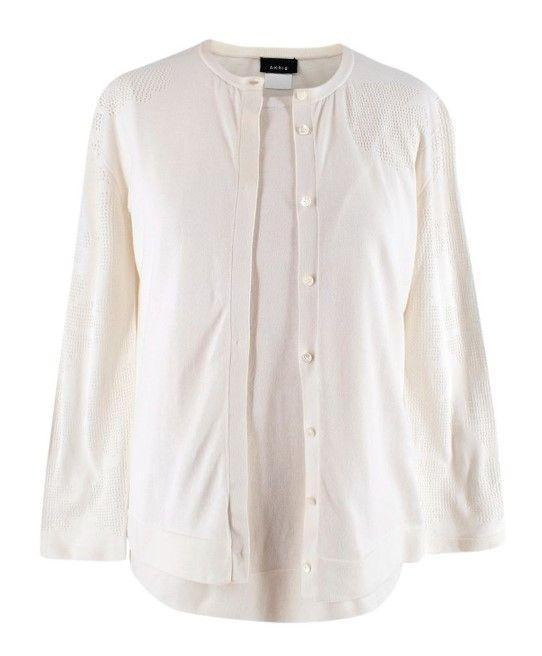 Akris Cream Fine Cotton Twin-set