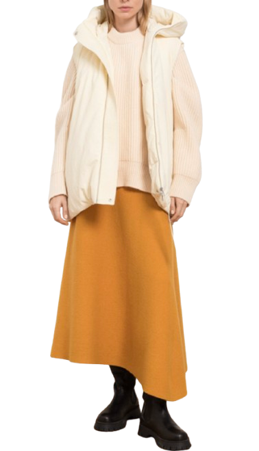 Jil Sander Vanilla Down Padded Gilet