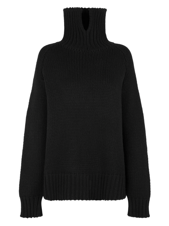 Harris Tapper Black Merino Wool Roberta Jumper