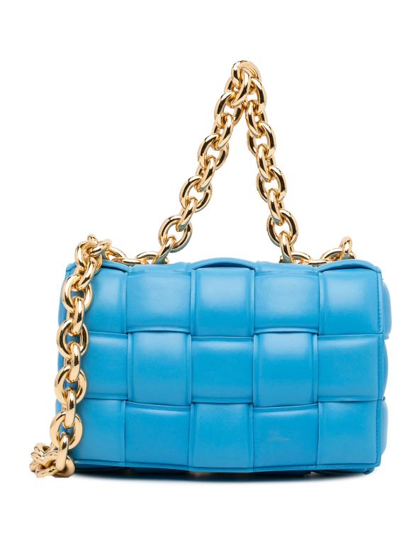 Bottega Veneta Intrecciato Padded Chain Cassette Bag