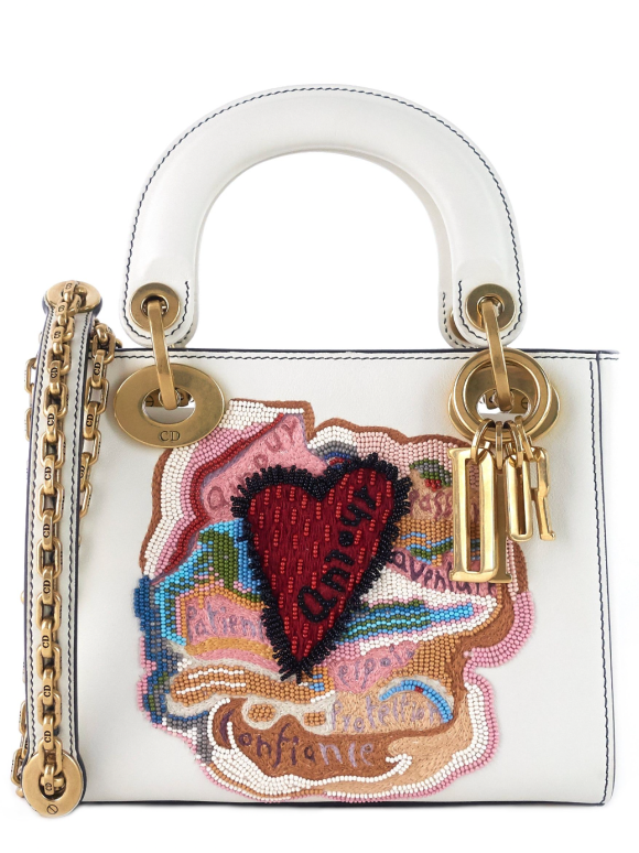 Lady Dior DiorAmour Mini Embroidered Bag