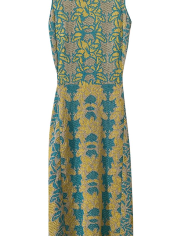 M Missoni Jacquard Knit Cut-out Back Dress