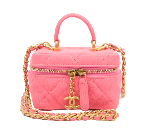 Chanel Pink Caviar Micro Vanity Case