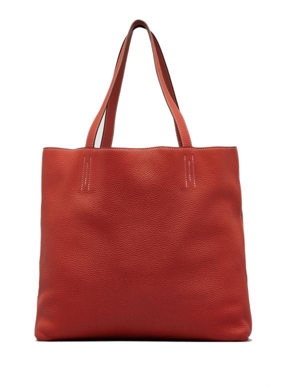 Hermes Red Leather Clemence Double Sens 36