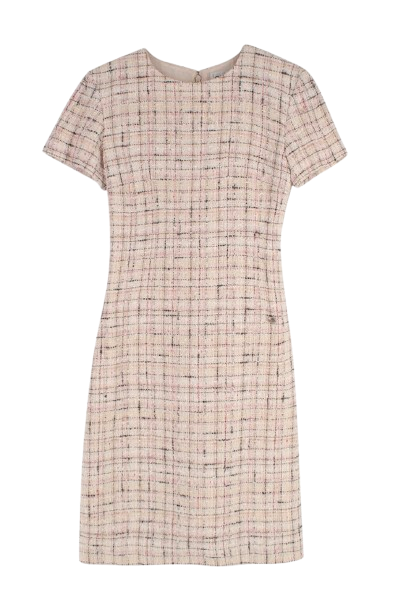 Chanel Baby Pink Tweed Mini Dress