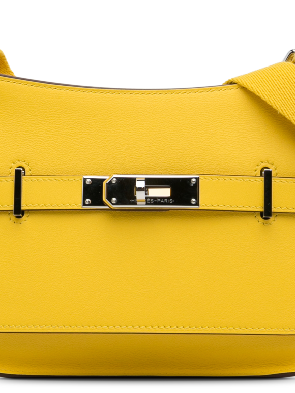 Hermes Mini Jypsiere in Jaune de Naples Swift Leather with Palladium Hardware