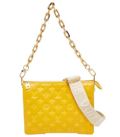 Louis Vuitton Yellow Monogram Coussin PM Shoulder Bag