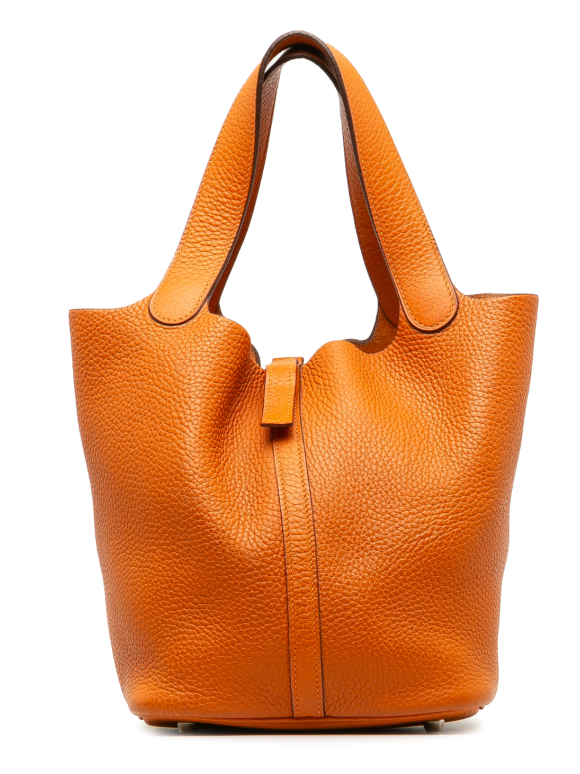 Hermes Orange Clemence Picotin Lock 22