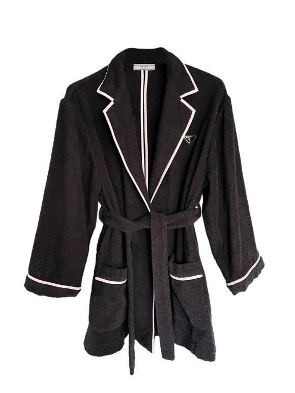 Prada Black Terry Towelling Jacket