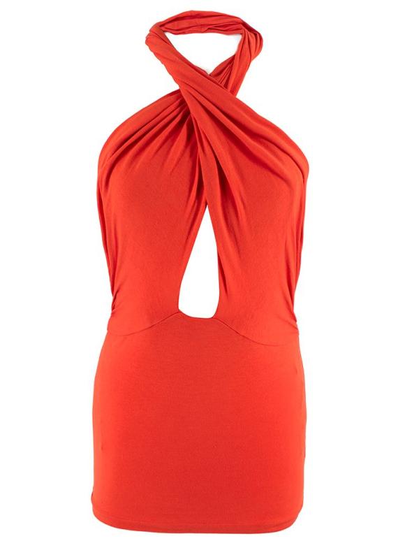 Ralph Lauren Orange Halterneck Top