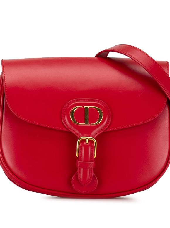 Dior Red Leather Medium Bobby Crossbody Bag