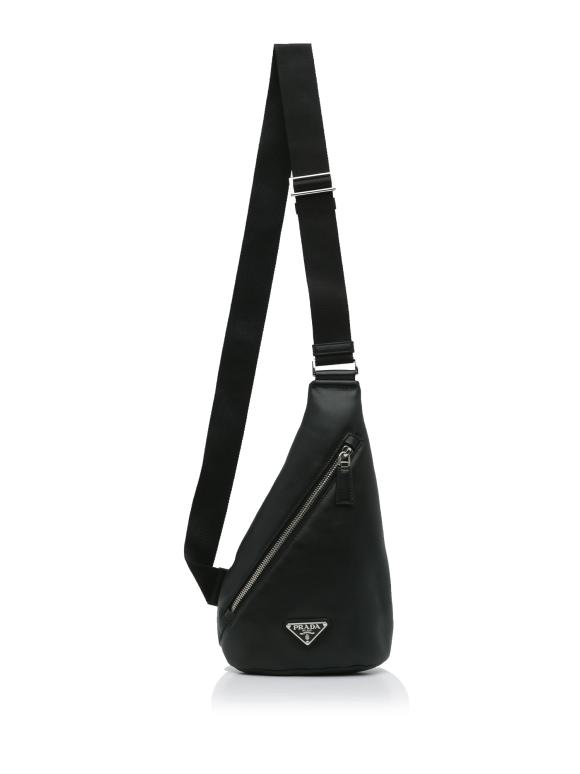Prada Black Leather Sling Bag