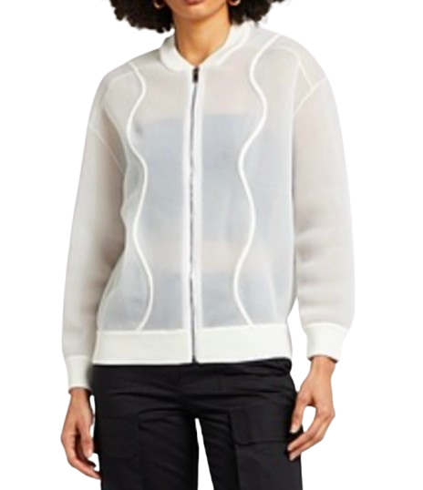 Stella McCartney Cream Netted Bomber Jacket