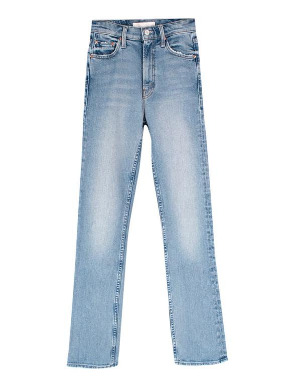 Mother Blue High Waisted Rider Skimp Jeans