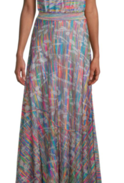 Missoni Multicoloured stretch-silk Halter Neck Dress