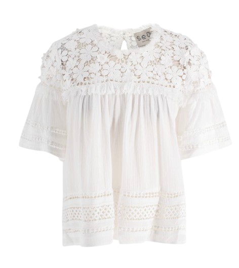 Sea New York Lace White Top